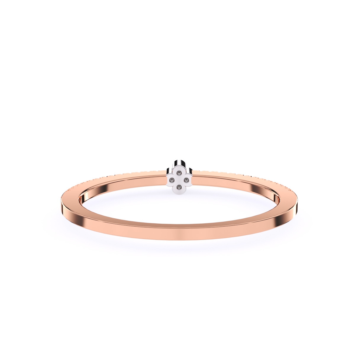 Gorgeous Two Tone Lab Grown Ring